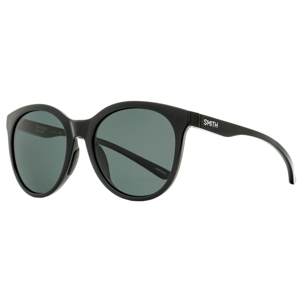 SMITH Black Round Polarized Sunglasses